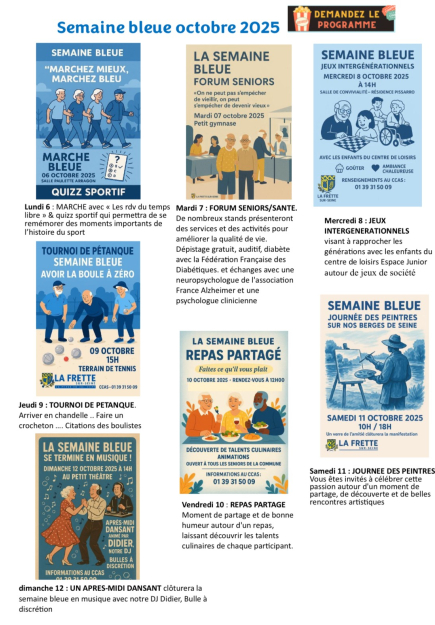 Semaine bleue 2025