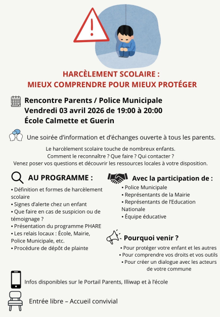 Réunion harcèlement 2026