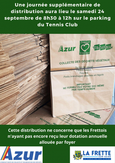 Distribution sacs végétaux
