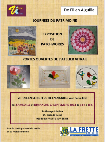 affiche vitrail - patchwork 2023