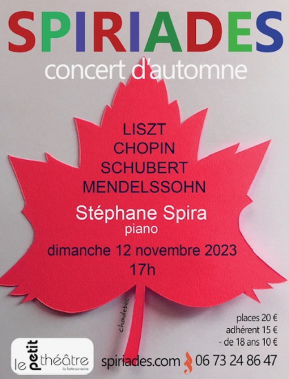 affiche concert automne spiriades 2023