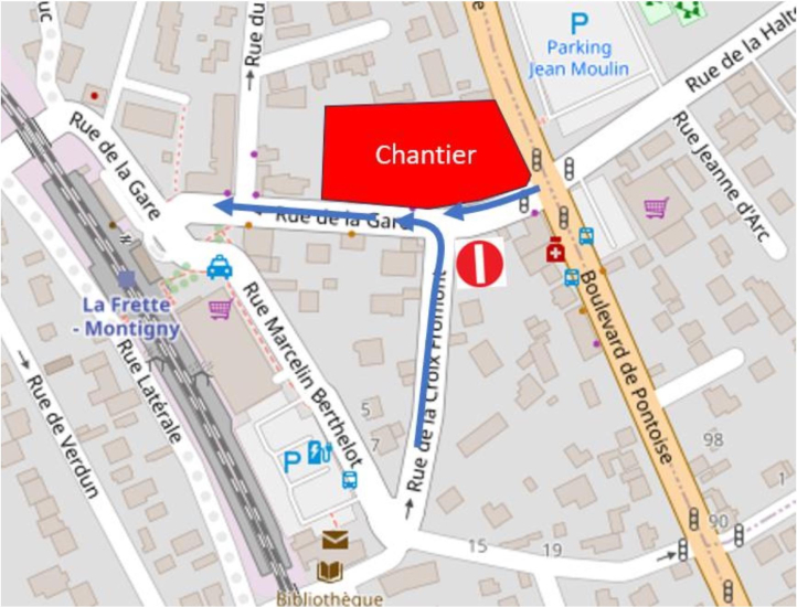 Travaux rue de La Gare