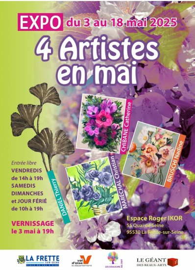 4 artistes en mai