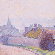Lucien Pissarro - Effet de brouillard à Herblay